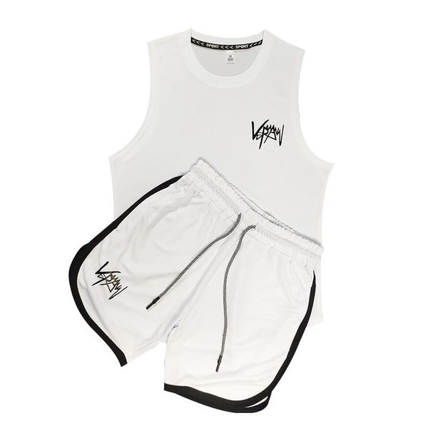 men's tracksuits men fashion 5 color sleeveless vests + pants set male tracksuit sport suit gyms casual sportswear cotton tank top, Gray
men's tracksuits men fashion 5 color sleeveless vests + pants set male tracksuit sport suit gyms casual sportswear cotton tank top, Gray