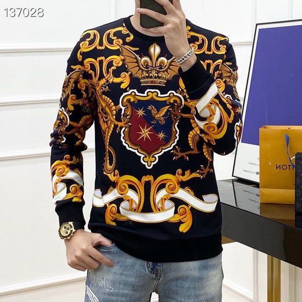 men's hoodies & sweatshirts sk1016 fashion 2021 runway luxury european design party style clothing, Black
men's hoodies & sweatshirts sk1016 fashion 2021 runway luxury european design party style clothing, Black