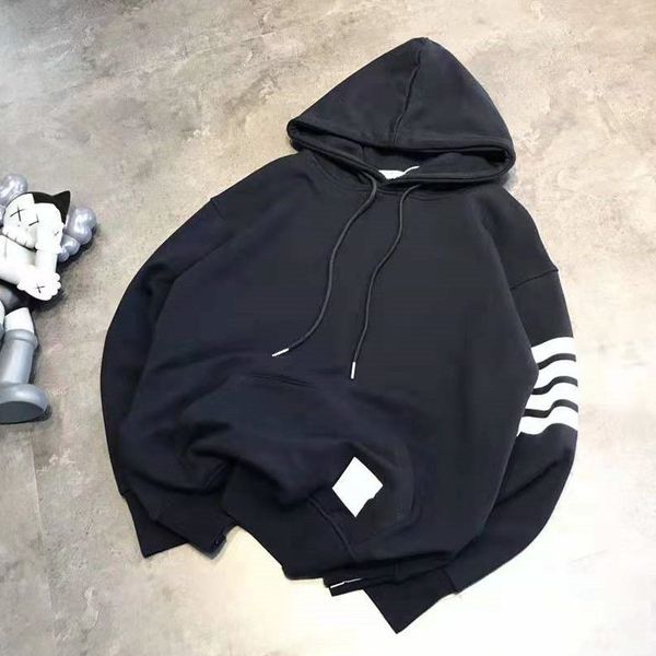 21 spring and summer new fashion tb yarn dyed stripe simple casual terry drawstring hooded couple short sleeves, Black
21 spring and summer new fashion tb yarn dyed stripe simple casual terry drawstring hooded couple short sleeves, Black