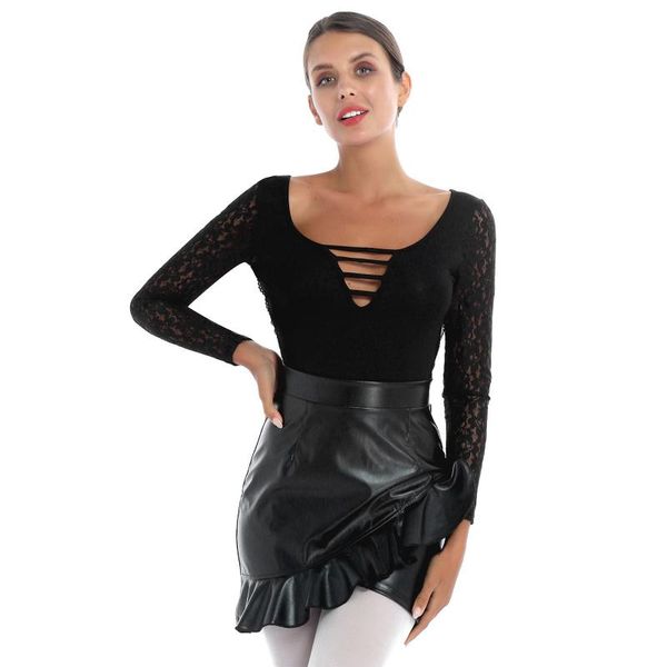 women's t-shirt jumpsuit bodysuit women fashion lace patchwork shapewear romper long sleeve plus size high-cut thong leotard bodycon ov, White
women's t-shirt jumpsuit bodysuit women fashion lace patchwork shapewear romper long sleeve plus size high-cut thong leotard bodycon ov, White
