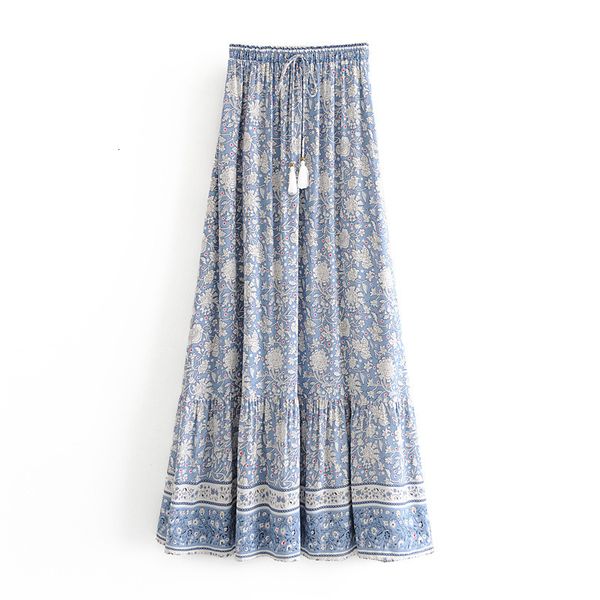 women floral print bohemian beach skirts rayon cotton spring summer elastic waist casual long boho holiday seaside maxi skirt, Black
women floral print bohemian beach skirts rayon cotton spring summer elastic waist casual long boho holiday seaside maxi skirt, Black