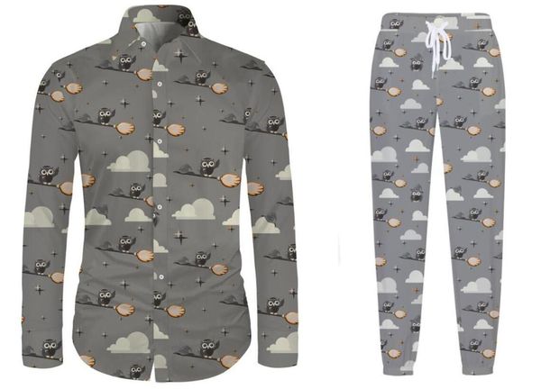 men's tracksuits kissqiqi 2021 3d mens printed floral patterns long sleeve lightweight button down pants suits sets, Gray
men's tracksuits kissqiqi 2021 3d mens printed floral patterns long sleeve lightweight button down pants suits sets, Gray