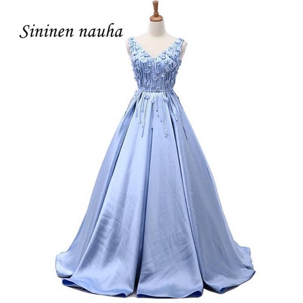 party dresses light blue long evening formal dress v neck backless appliques a line prom gown vestidos de festa robe soiree 274, White;black
party dresses light blue long evening formal dress v neck backless appliques a line prom gown vestidos de festa robe soiree 274, White;black