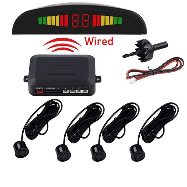car parking sensor with 4 sensors reverse backup radar monitor detector system display rear view cameras&
car parking sensor with 4 sensors reverse backup radar monitor detector system display rear view cameras&