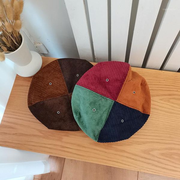 berets 202108-xunhan3 autumn color matching corduroy lady beret hat men women leisure painter, Blue;gray
berets 202108-xunhan3 autumn color matching corduroy lady beret hat men women leisure painter, Blue;gray