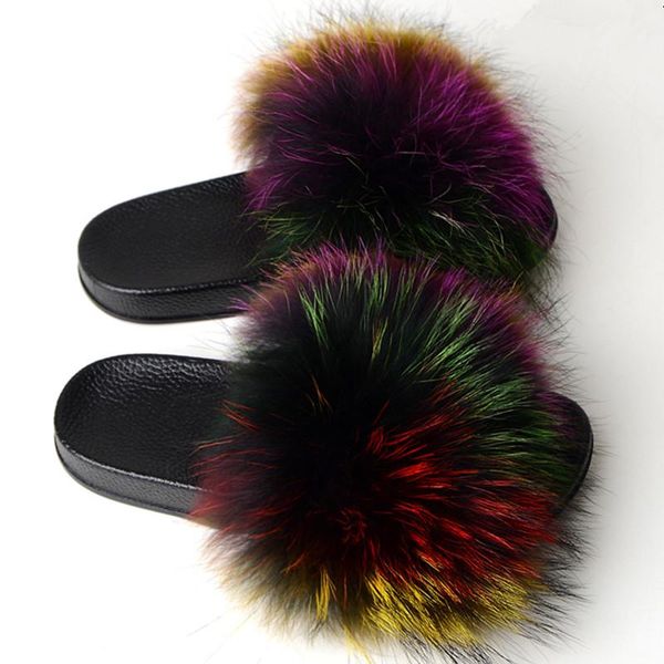slippers woman fashion real fur slide summer indoor slipper non-slip warm fuzzy fall transport, Black
slippers woman fashion real fur slide summer indoor slipper non-slip warm fuzzy fall transport, Black
