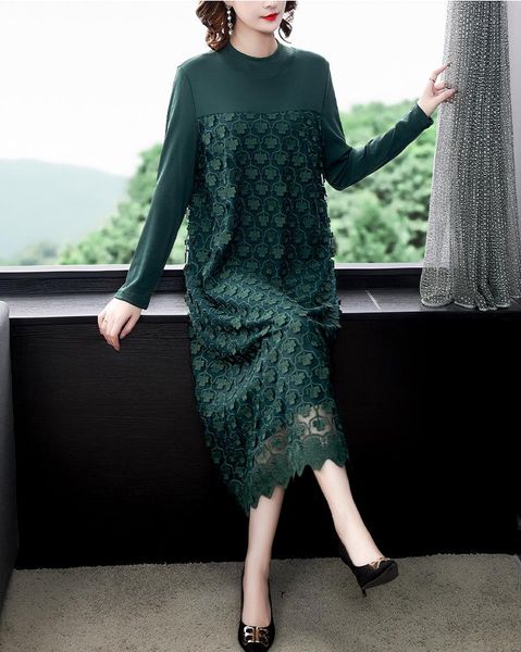 casual dresses 2021 elegant 5xl plus size clothes for women slim estidos de fiesta patchwork vestidos autumn style robe femme, Black;gray
casual dresses 2021 elegant 5xl plus size clothes for women slim estidos de fiesta patchwork vestidos autumn style robe femme, Black;gray
