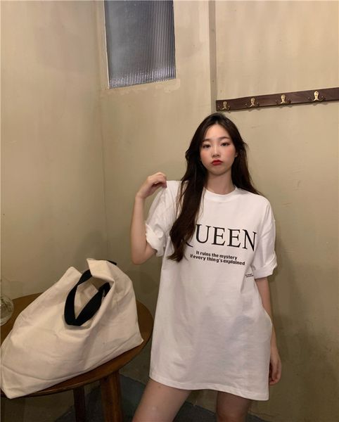 polos ytx084 mid-length summer loose big version of bottoms disappeared short female t-shirt, White
polos ytx084 mid-length summer loose big version of bottoms disappeared short female t-shirt, White
