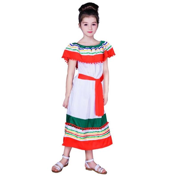girl's dresses girls traditional mexicon clothing halloween party daily outfit summer off shoulder long dress, Red;yellow
girl's dresses girls traditional mexicon clothing halloween party daily outfit summer off shoulder long dress, Red;yellow