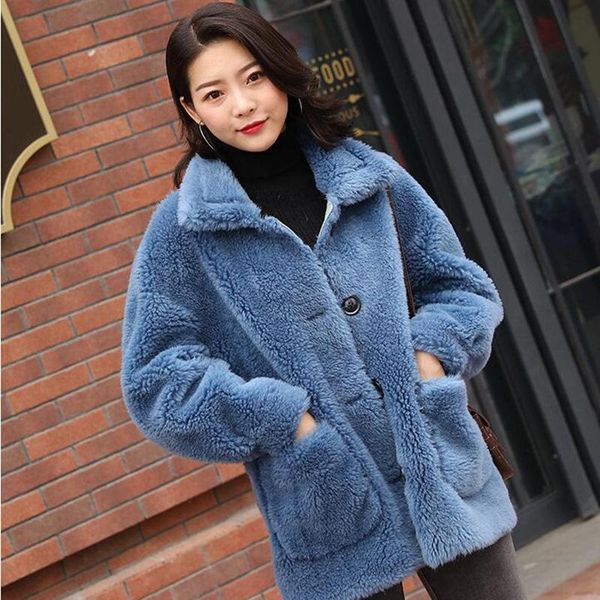 women's fur & faux winter women jacket warm plush casual loose coat mixed color patchwork outwear ladies parka, Black
women's fur & faux winter women jacket warm plush casual loose coat mixed color patchwork outwear ladies parka, Black