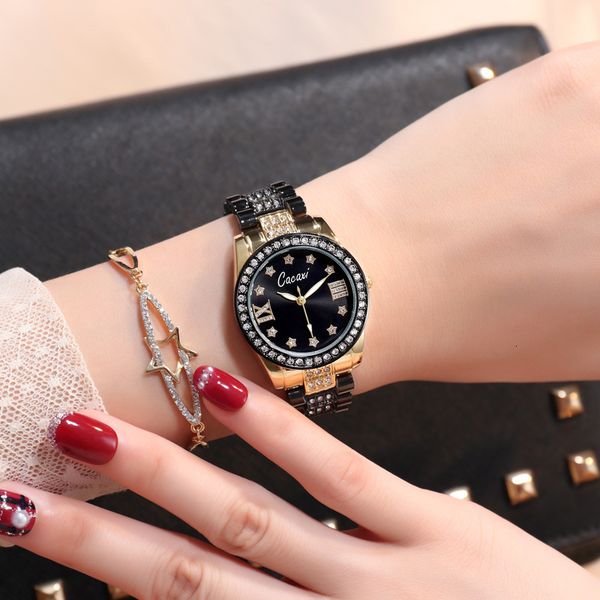 selling high-end women's watch steel belt gold fashion diamond waterproof quartz luxury, Slivery;brown
selling high-end women's watch steel belt gold fashion diamond waterproof quartz luxury, Slivery;brown