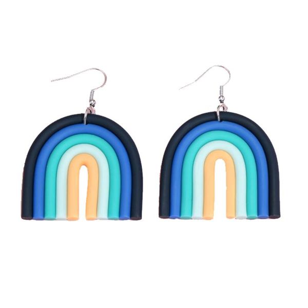 stud andshiny u earrings for women rainbow color soft pottery acrylic geometric gradient eardrop cute sweet girl dangler pliers, Golden;silver
stud andshiny u earrings for women rainbow color soft pottery acrylic geometric gradient eardrop cute sweet girl dangler pliers, Golden;silver