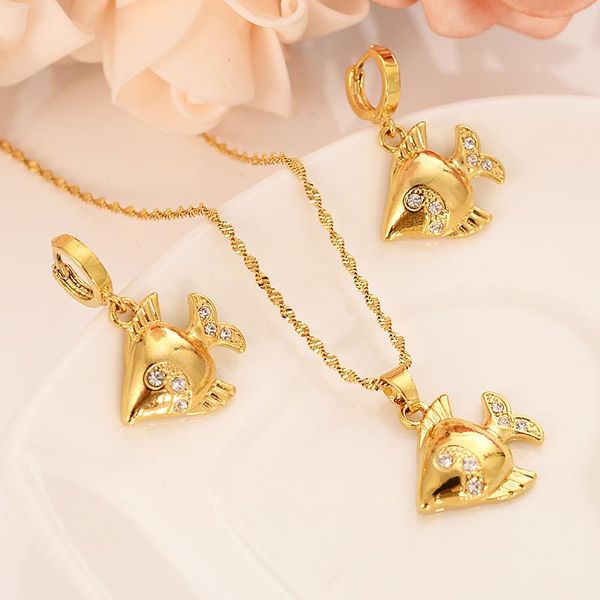 earrings & necklace gold cz fish crystal pendant animal jewelry for women papua guinea traditional party gift, Silver
earrings & necklace gold cz fish crystal pendant animal jewelry for women papua guinea traditional party gift, Silver