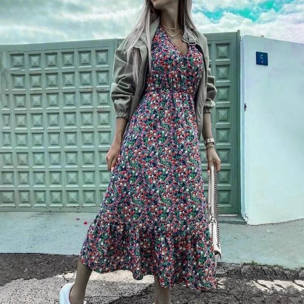 casual dresses women bohemian long dress summer v-neck belted maxi party ladies vestidos boho beach holiday sundress, Black;gray
casual dresses women bohemian long dress summer v-neck belted maxi party ladies vestidos boho beach holiday sundress, Black;gray