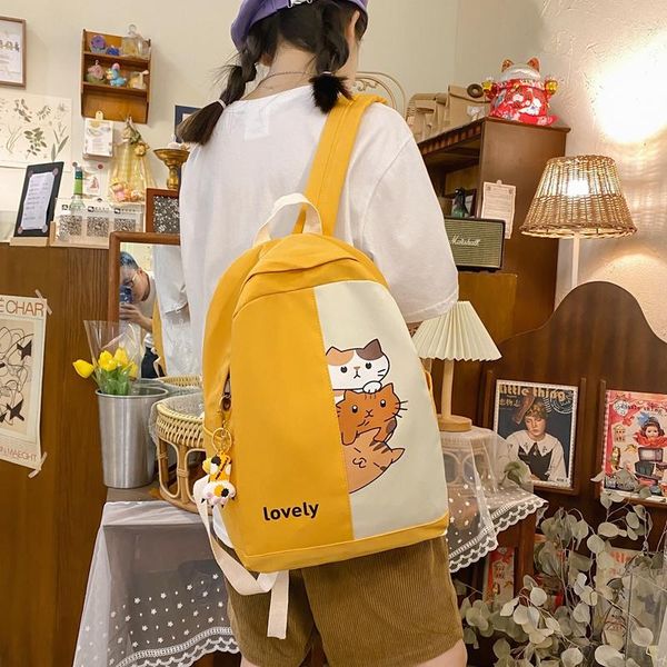 school bags small backpack print cute cat 2021 women ladies nylon lapfor teenage girls book student panelled kawaii
school bags small backpack print cute cat 2021 women ladies nylon lapfor teenage girls book student panelled kawaii