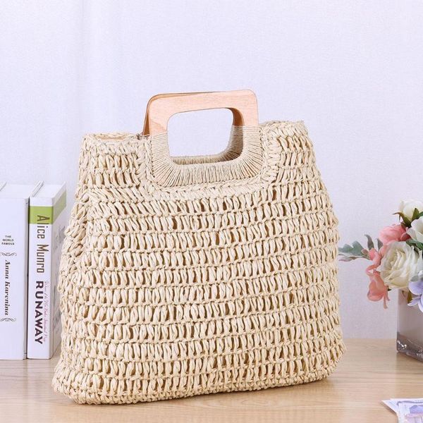 evening bags paper rope women handbags casual solid knitting fashion large capacity shopping handle bag for travel and vacation
evening bags paper rope women handbags casual solid knitting fashion large capacity shopping handle bag for travel and vacation