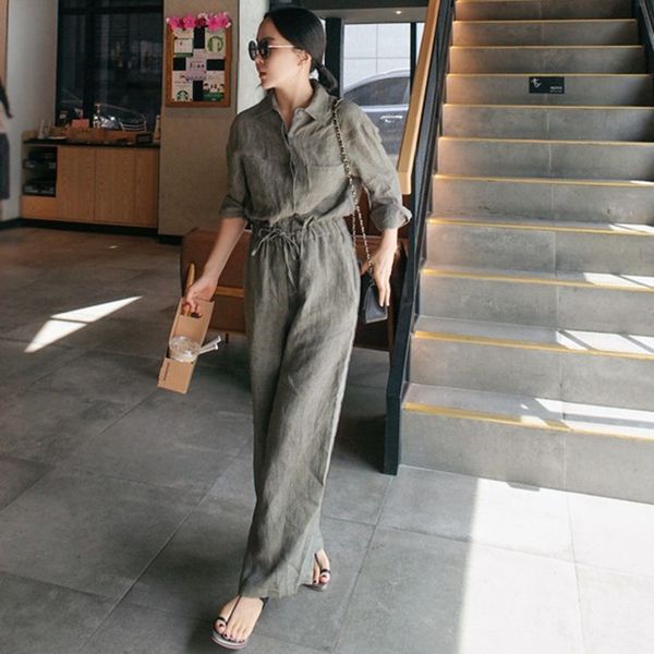 lanmrem autumn new casual fashion temperament women loose solid color long-sleeved drawstring belt jumpsuit tc649 200930, Black;white
lanmrem autumn new casual fashion temperament women loose solid color long-sleeved drawstring belt jumpsuit tc649 200930, Black;white