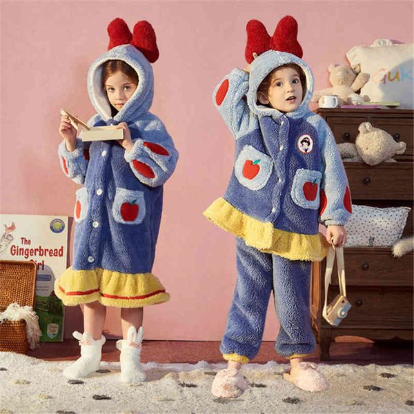 sleepwear children winter pajamas women's hooded cartoon princess fleece set bow baby longer girls coral velvet home clothes robes thic, Black;red
sleepwear children winter pajamas women's hooded cartoon princess fleece set bow baby longer girls coral velvet home clothes robes thic, Black;red