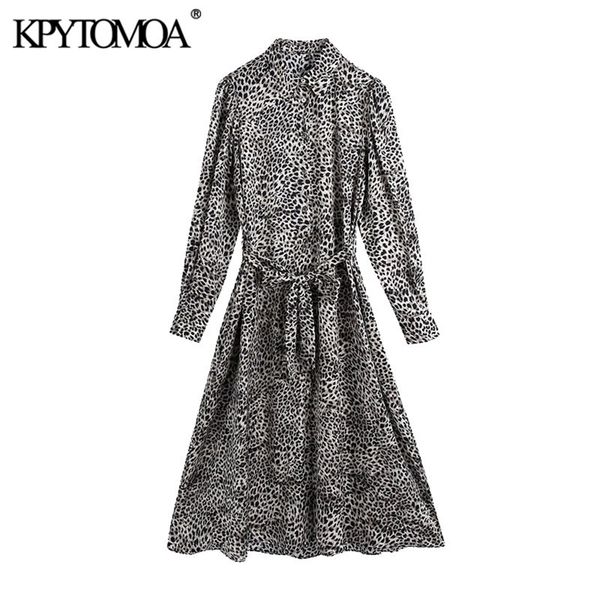 women chic fashion with belt leopard print midi dress vintage long sleeve button-up female dresses vestidos mujer 210421, Black;gray
women chic fashion with belt leopard print midi dress vintage long sleeve button-up female dresses vestidos mujer 210421, Black;gray