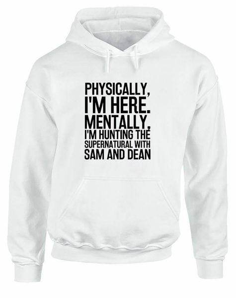 men's hoodies & sweatshirts hunting the supernatural with sam dean slogan printed hoodie hooded, Black
men's hoodies & sweatshirts hunting the supernatural with sam dean slogan printed hoodie hooded, Black