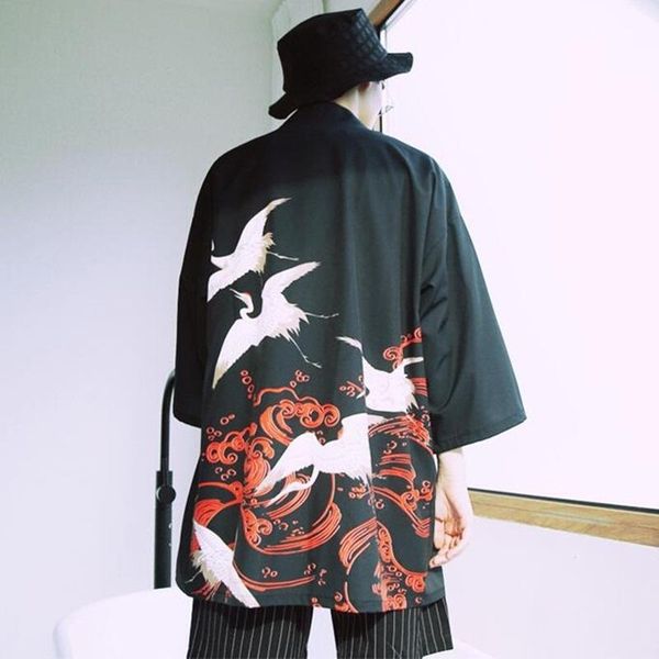 ethnic clothing yukata haori men japanese kimono cardigan samurai costume jacket mens shirt, Red
ethnic clothing yukata haori men japanese kimono cardigan samurai costume jacket mens shirt, Red