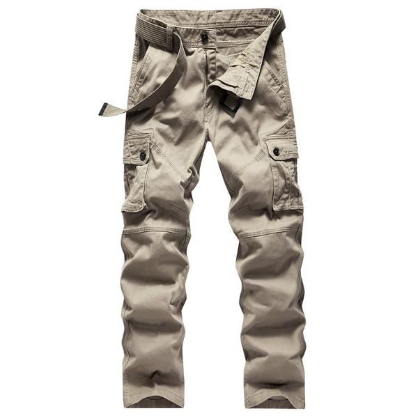 men cargo pants mens multi-pocket overall casual easy wash cotton trousers male autumn khaki joggers with belts men's, Black
men cargo pants mens multi-pocket overall casual easy wash cotton trousers male autumn khaki joggers with belts men's, Black