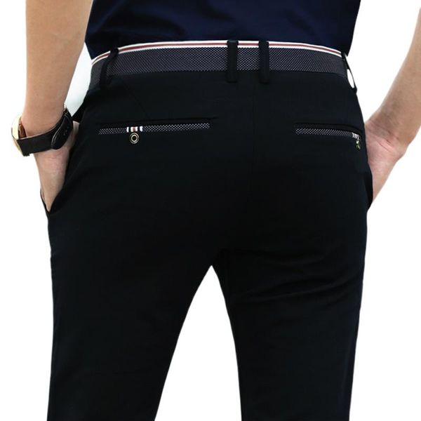men's suits & blazers casual suit pants mens elastic men dress slim fit male straight trousers formal business office clothig navy blue, White;black
men's suits & blazers casual suit pants mens elastic men dress slim fit male straight trousers formal business office clothig navy blue, White;black