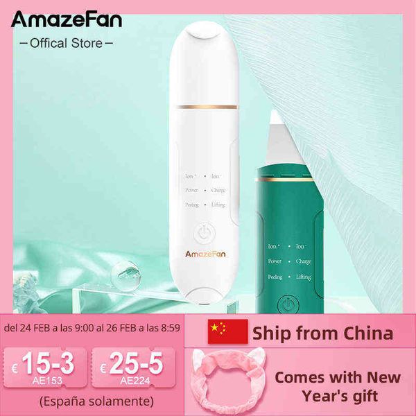 face care devices steameramazefan ultrasonic skin scrubber deep cleaning machine peeling shovel facial pore cleaner lift 220225
face care devices steameramazefan ultrasonic skin scrubber deep cleaning machine peeling shovel facial pore cleaner lift 220225