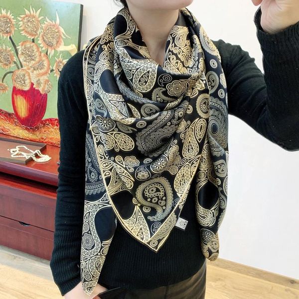 scarves high-end elegant ball-mask with cashew flower pattern quality thickened plain crepe satin women's silk generous scarf, Blue;gray
scarves high-end elegant ball-mask with cashew flower pattern quality thickened plain crepe satin women's silk generous scarf, Blue;gray
