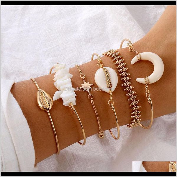 drop delivery 2021 6 pcs/set boho moon star charm bead bracelet women gold shell tassel bangles ladies bracelets sets fashion jewelry party, Golden;silver
drop delivery 2021 6 pcs/set boho moon star charm bead bracelet women gold shell tassel bangles ladies bracelets sets fashion jewelry party, Golden;silver