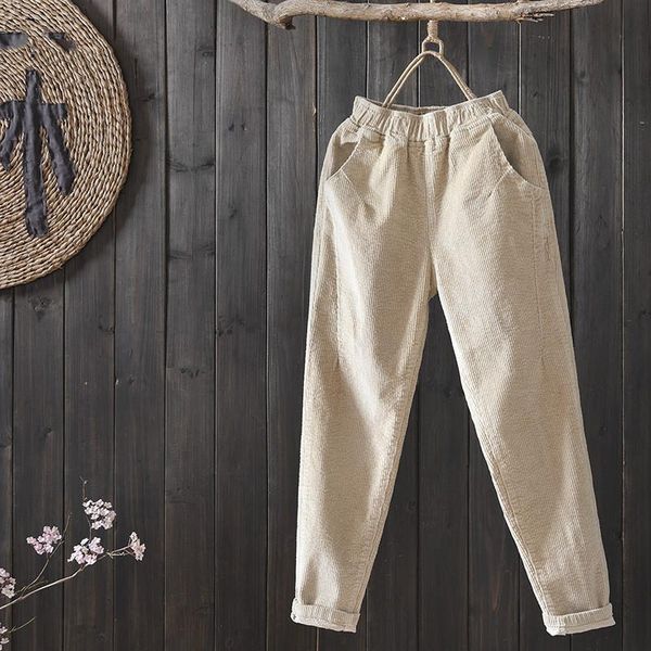 women's pants & capris autumn corduroy women fashion harem all-matched casual beige loose elastic waist trousers plus size, Black;white
women's pants & capris autumn corduroy women fashion harem all-matched casual beige loose elastic waist trousers plus size, Black;white