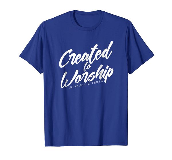 Created to Worship T-Shirt, White;black