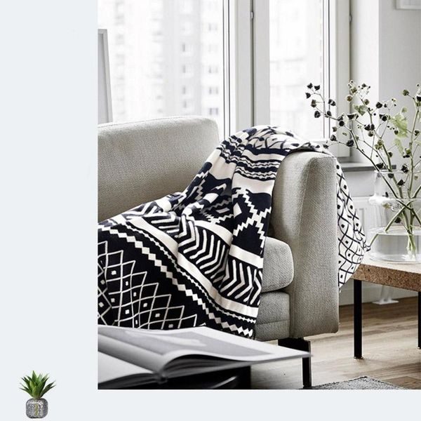 blankets cotton knit blanket skin friendly black white breathable for sofa office car travel home chair bed 130x180cm
blankets cotton knit blanket skin friendly black white breathable for sofa office car travel home chair bed 130x180cm
