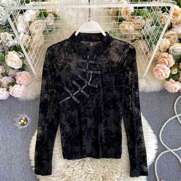 retro ethnic style buckle women autumn and winter temperament bottoming shirt slim chiffon uk315 210506, White
retro ethnic style buckle women autumn and winter temperament bottoming shirt slim chiffon uk315 210506, White