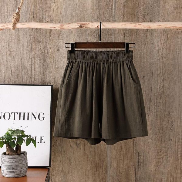 women's shorts plus size women 2021 summer casual solid cotton linen high waist loose for girls soft cool female, White;black
women's shorts plus size women 2021 summer casual solid cotton linen high waist loose for girls soft cool female, White;black