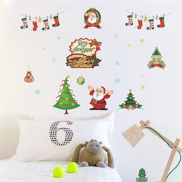 wall stickers santa claus christmas tree stocking sticker for shop office home xmas festival decoration kids room art decals
wall stickers santa claus christmas tree stocking sticker for shop office home xmas festival decoration kids room art decals