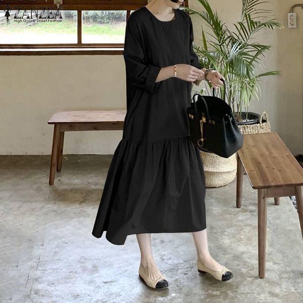 casual dresses elegant ruffle dress women's autumn sundress 2022 long sleeve midi vestidos female o neck robe femme plus size, Black;gray
casual dresses elegant ruffle dress women's autumn sundress 2022 long sleeve midi vestidos female o neck robe femme plus size, Black;gray