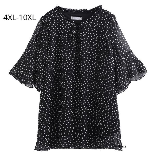 blouses plus size 10xl 9xl 8xl 4xl summer chiffon feminina elegant small dot flare sleeves shirts loose style women clothing, White
blouses plus size 10xl 9xl 8xl 4xl summer chiffon feminina elegant small dot flare sleeves shirts loose style women clothing, White