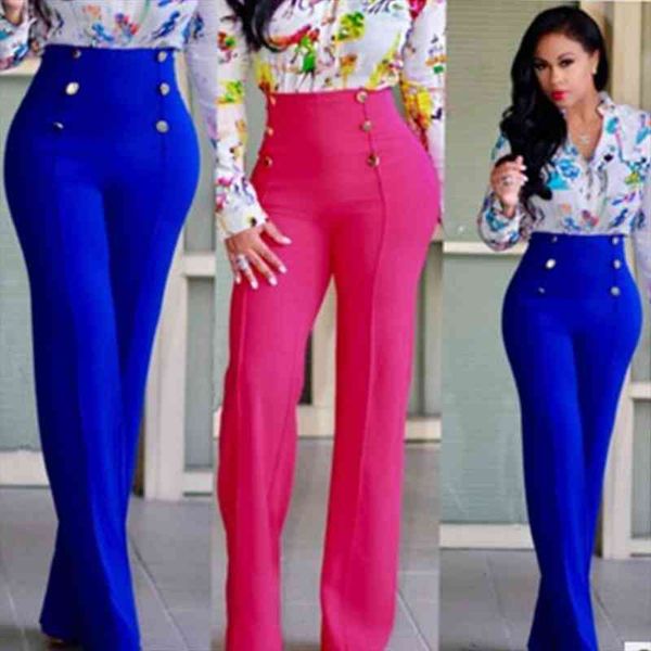 ladies early autumn european and american decorative button solid color all-match fashion straight leg trousers, Black;white
ladies early autumn european and american decorative button solid color all-match fashion straight leg trousers, Black;white