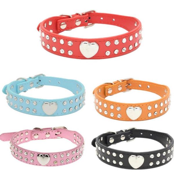 dog collars & leashes 2 rows bling rhinestone puppy collar pink color cat necklace heart studded for chihuahua small to medium dogs
dog collars & leashes 2 rows bling rhinestone puppy collar pink color cat necklace heart studded for chihuahua small to medium dogs