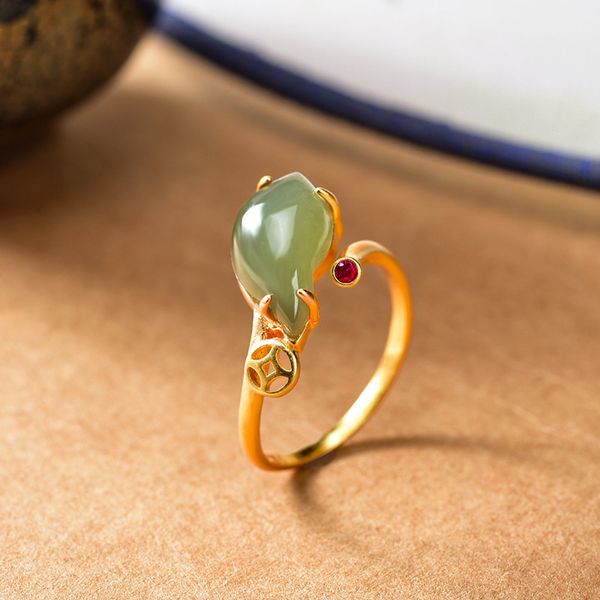 sterling silver inlaid natural hetian jade retro ethnic style advanced opening adjustable women's ring fine jewelry k0011, Slivery;golden
sterling silver inlaid natural hetian jade retro ethnic style advanced opening adjustable women's ring fine jewelry k0011, Slivery;golden
