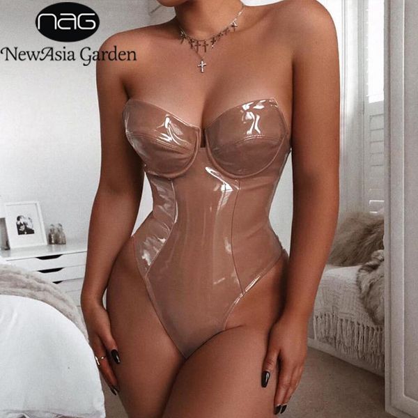 newasia pu leather bodysuit women summer strapless off shoulder v-neck corset bodysuit red casual party wear jumpsuit black 210413, Black;white
newasia pu leather bodysuit women summer strapless off shoulder v-neck corset bodysuit red casual party wear jumpsuit black 210413, Black;white