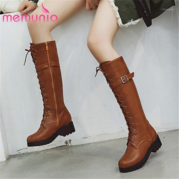 boots memunia 2021 arrival women knee high round toe buckle square heels platform shoes autumn motorcycle woman1, Black
boots memunia 2021 arrival women knee high round toe buckle square heels platform shoes autumn motorcycle woman1, Black
