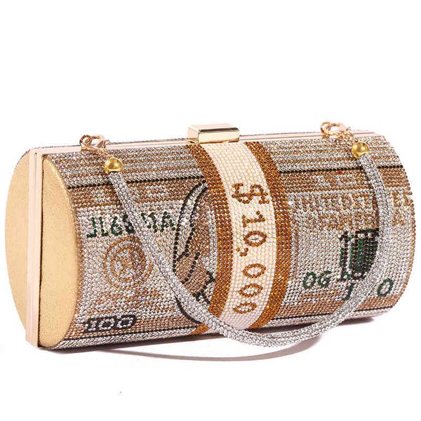 fashion evening bag u.s. dollar , cylinder with diamond and one shoulder dinner
fashion evening bag u.s. dollar , cylinder with diamond and one shoulder dinner