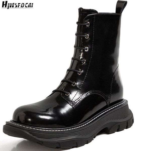 boots hjwsfdcai women thicken warm short street lace-up genuine leather ladies motorcycle shoes chunky heel zapatillas mujer, Black
boots hjwsfdcai women thicken warm short street lace-up genuine leather ladies motorcycle shoes chunky heel zapatillas mujer, Black