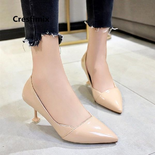women fashion sweet office high heel shoes lady cute comfortable spring slip on beige pumps mujer tacones altos e3420 dress, Black
women fashion sweet office high heel shoes lady cute comfortable spring slip on beige pumps mujer tacones altos e3420 dress, Black