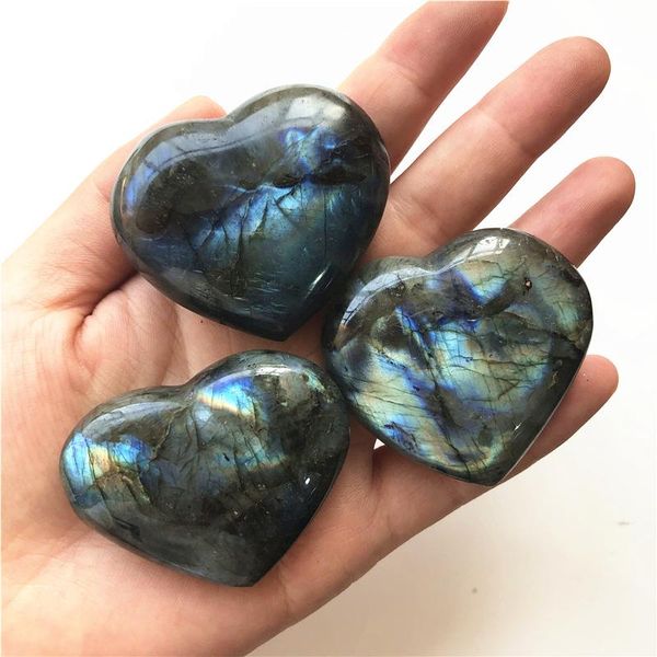 decorative objects & figurines beautiful color natural labradorite heart crystal rough polished stone healing decoration quartz crystals 2 s
decorative objects & figurines beautiful color natural labradorite heart crystal rough polished stone healing decoration quartz crystals 2 s