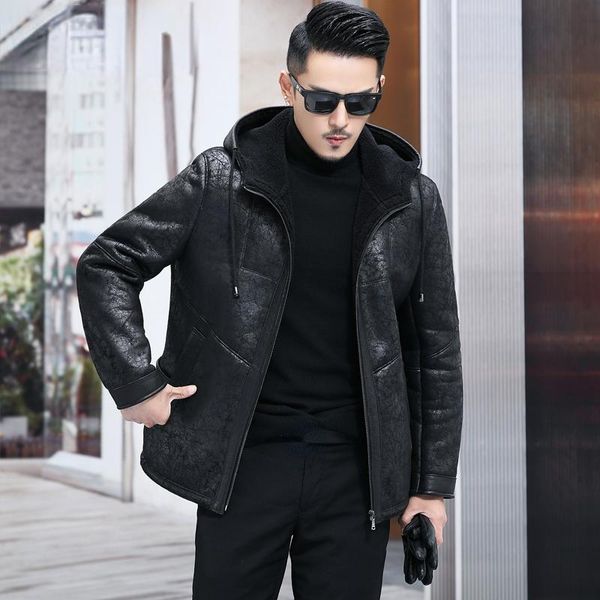men's leather & faux 2021 winter 100% genuine wool jackets male fashion black hooded warm thick real liner suede coats jaqueta masculin
men's leather & faux 2021 winter 100% genuine wool jackets male fashion black hooded warm thick real liner suede coats jaqueta masculin