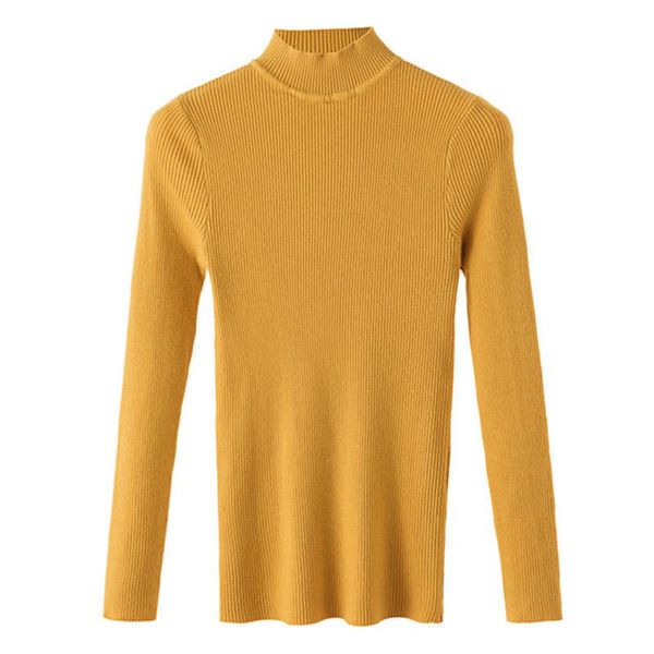 women's sweaters 11 colors 2021 autumn women sweater high elastic solid turtleneck slim tight bottoming knitted pullover, White;black
women's sweaters 11 colors 2021 autumn women sweater high elastic solid turtleneck slim tight bottoming knitted pullover, White;black