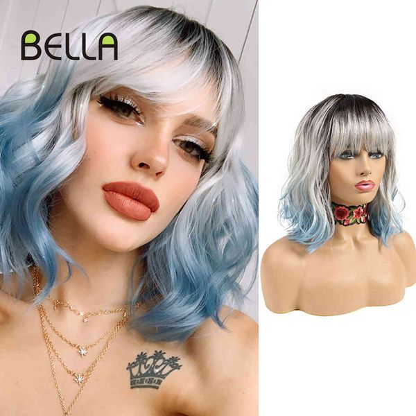 bella bob wig short synthetic 12inch omber blue hair curly heat resistant with bangs cosplay for black women, Black;brown
bella bob wig short synthetic 12inch omber blue hair curly heat resistant with bangs cosplay for black women, Black;brown